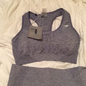Gymshark M vital seamless set in steel blue